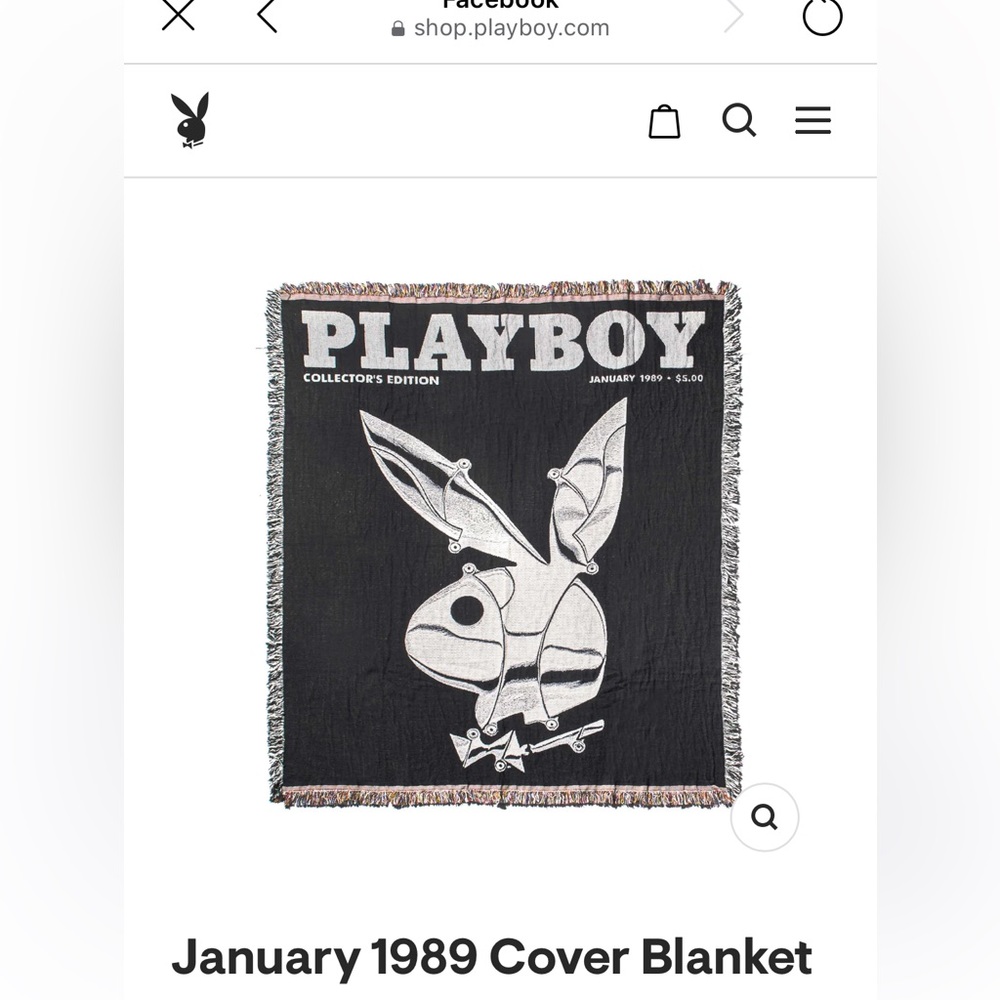 PLAYBOY January 1989 Cover Blanket